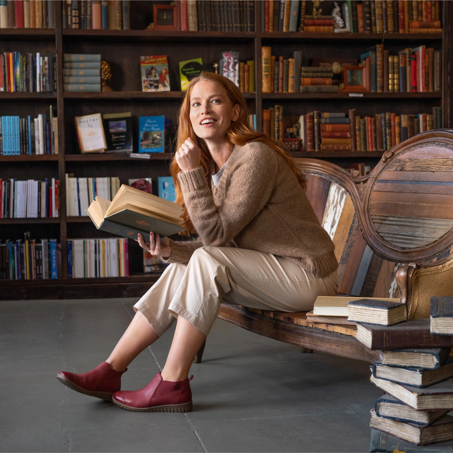 Dansko Louisa Red Burnished Calf 4 Dansko Louisa Red Burnished Calf - Image 2